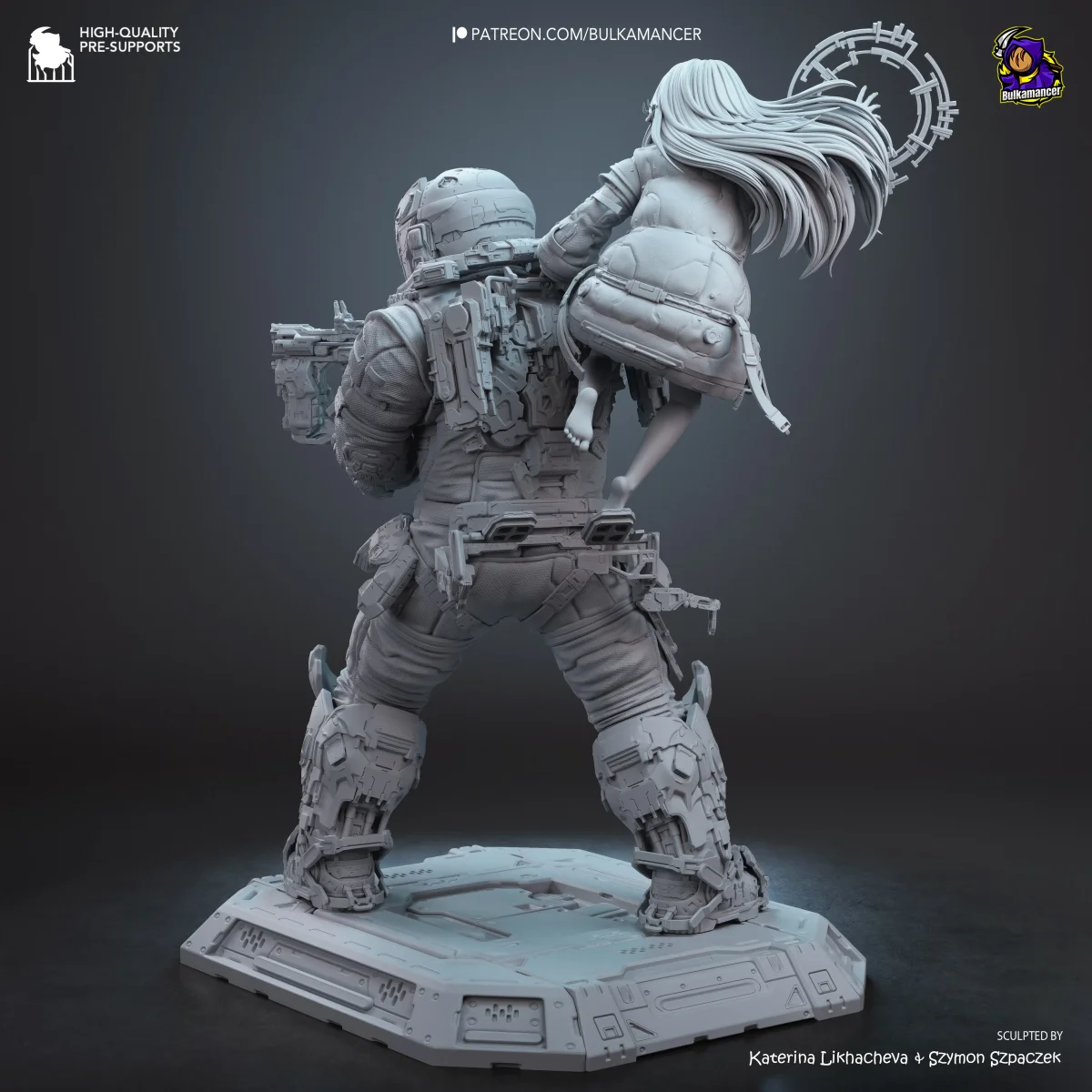 Diana and Hugh | Fan Art | 3D Printed Resin Model Garage Kit | *Un-Painted* | Bulkamancer 8