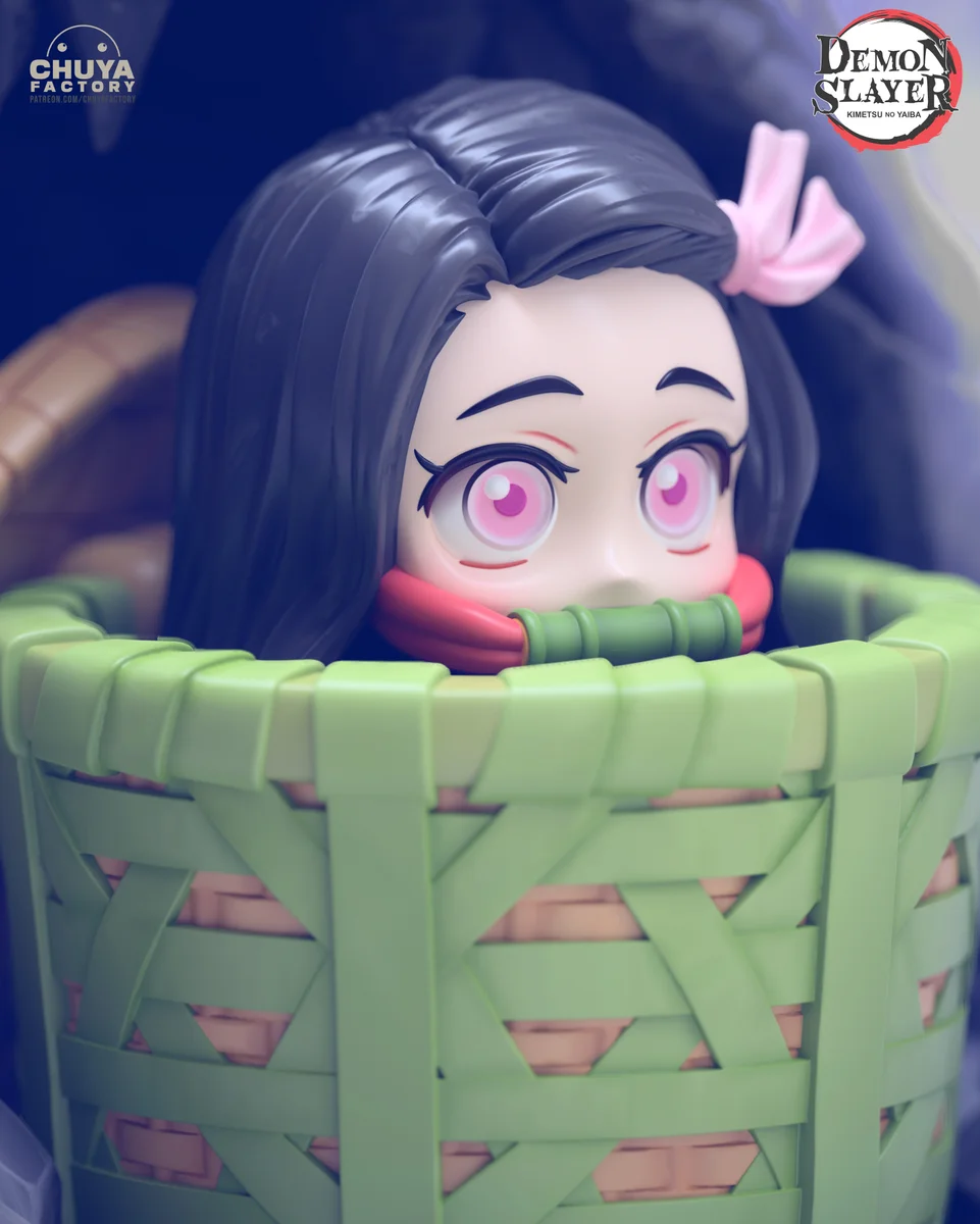 Chibi Nezuko Kamado | Fan Art | 3D Printed Resin Model Garage Kit | *Un-Painted* | Chuya Factory 3