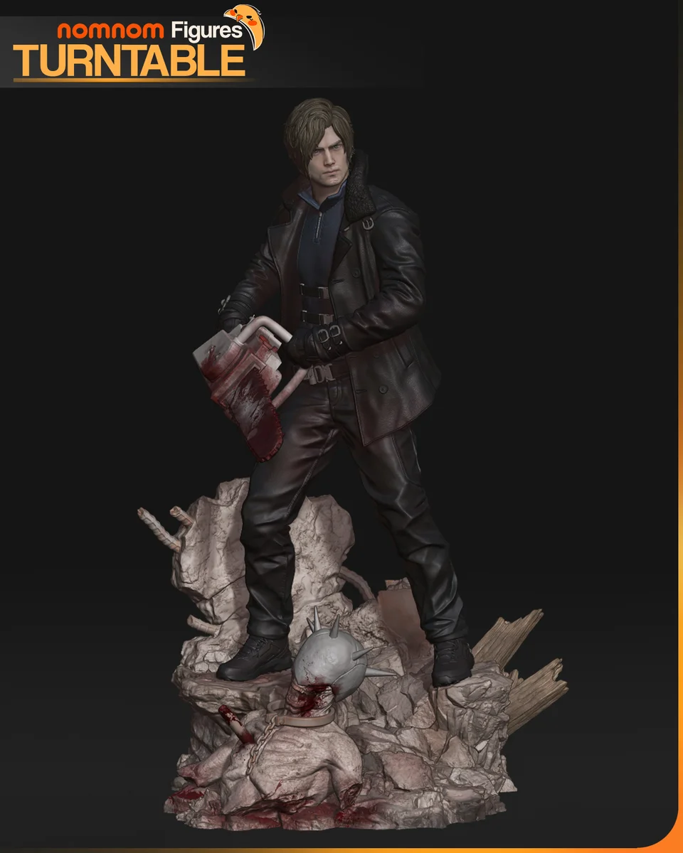 Leon S. Kennedy | Fan Art | 3D Printed Resin Model Garage Kit | *Un-Painted* | Nomnom 4