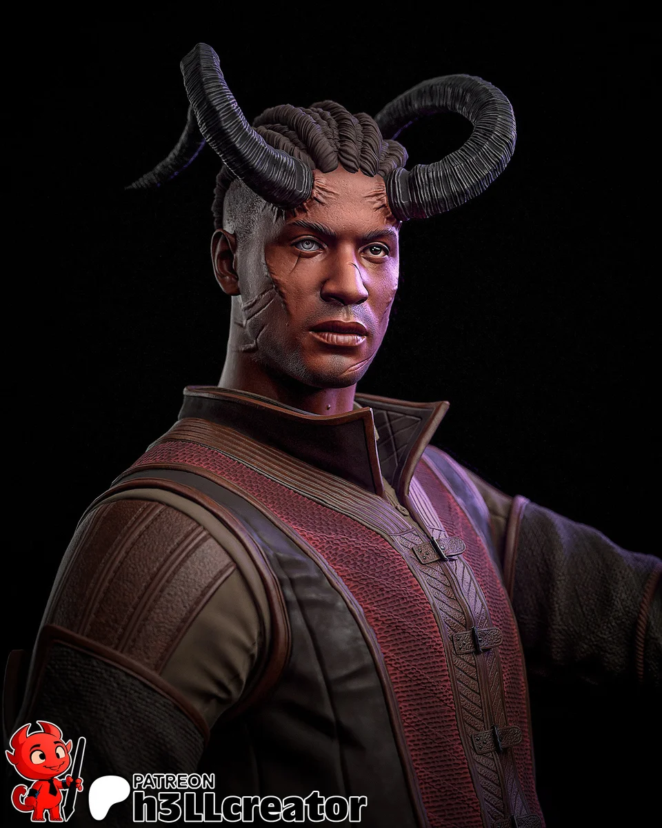 Wyll | Fan Art | 3D Printed Resin Model Garage Kit | *Un-Painted* | H3LL Creator 12