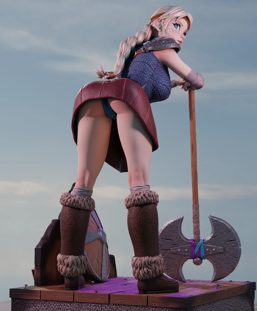 Astrid | Fan Art | 3D Printed Resin Model Garage Kit | *Un-Painted* | Momoji 10