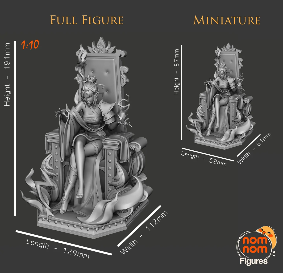 Azula | Fan Art | 3D Printed Resin Model Garage Kit | *Un-Painted* | Nomnom 4