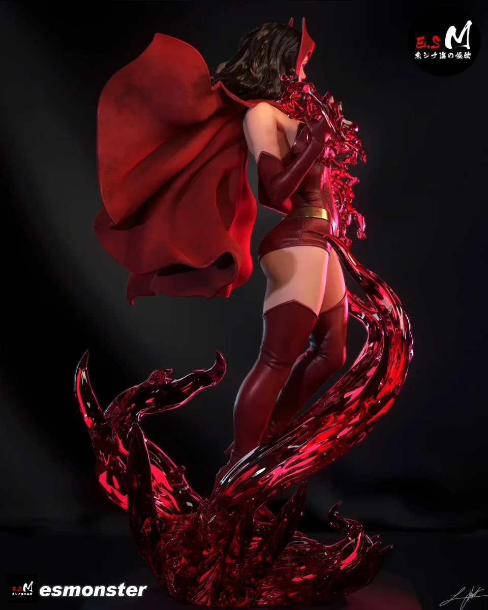 Scarlet Witch | Fan Art | 3D Printed Resin Model Garage Kit | *Un-Painted* | ES Monster 3