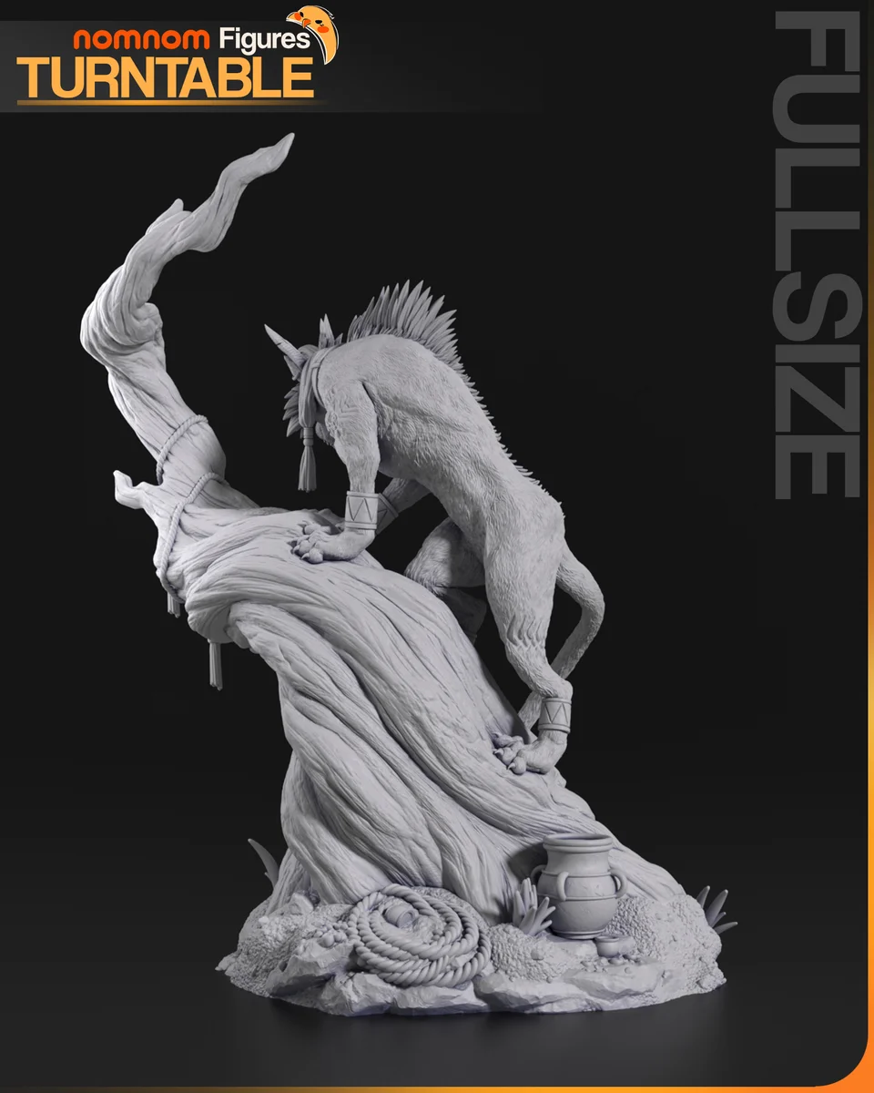 Red XIII | Fan Art | 3D Printed Resin Model Garage Kit | *Un-Painted* | Nomnom 3