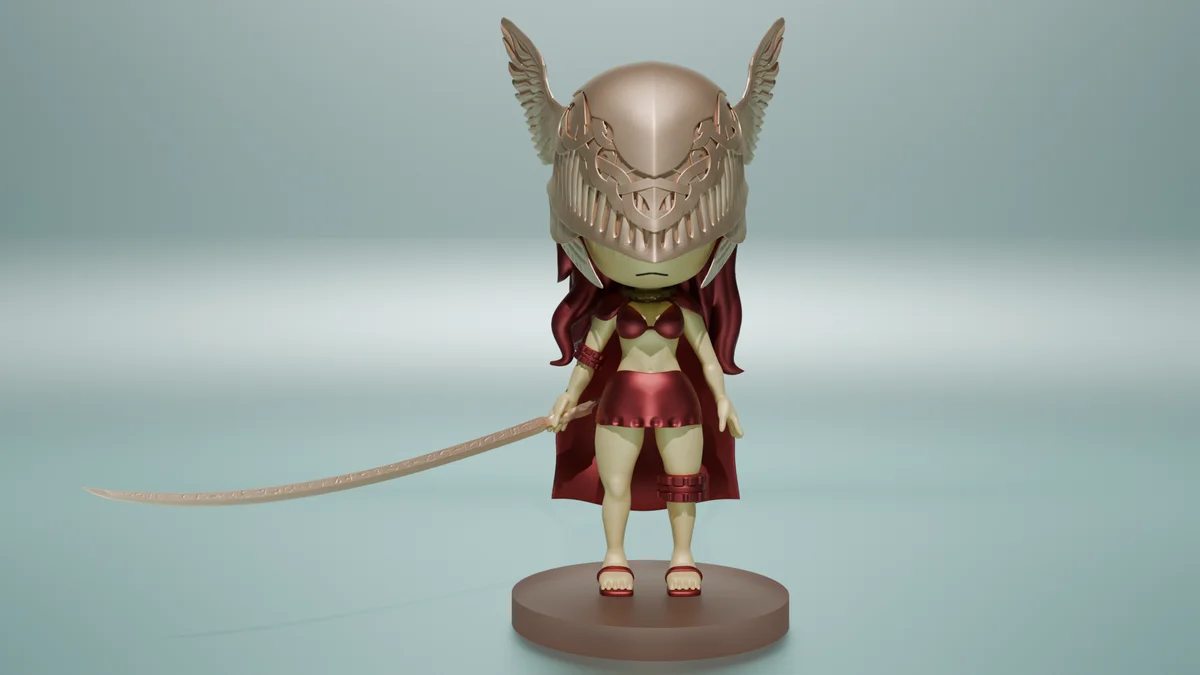 Chibi Malenia | Fan Art | 3D Printed Resin Model Garage Kit | *Un-Painted* | Remy Sculpts