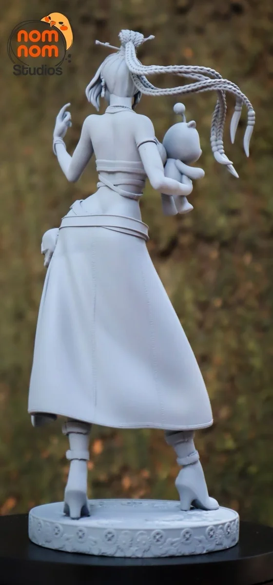 Lulu v02 | Fan Art | 3D Printed Resin Model Garage Kit | *Un-Painted* | Nomnom 3