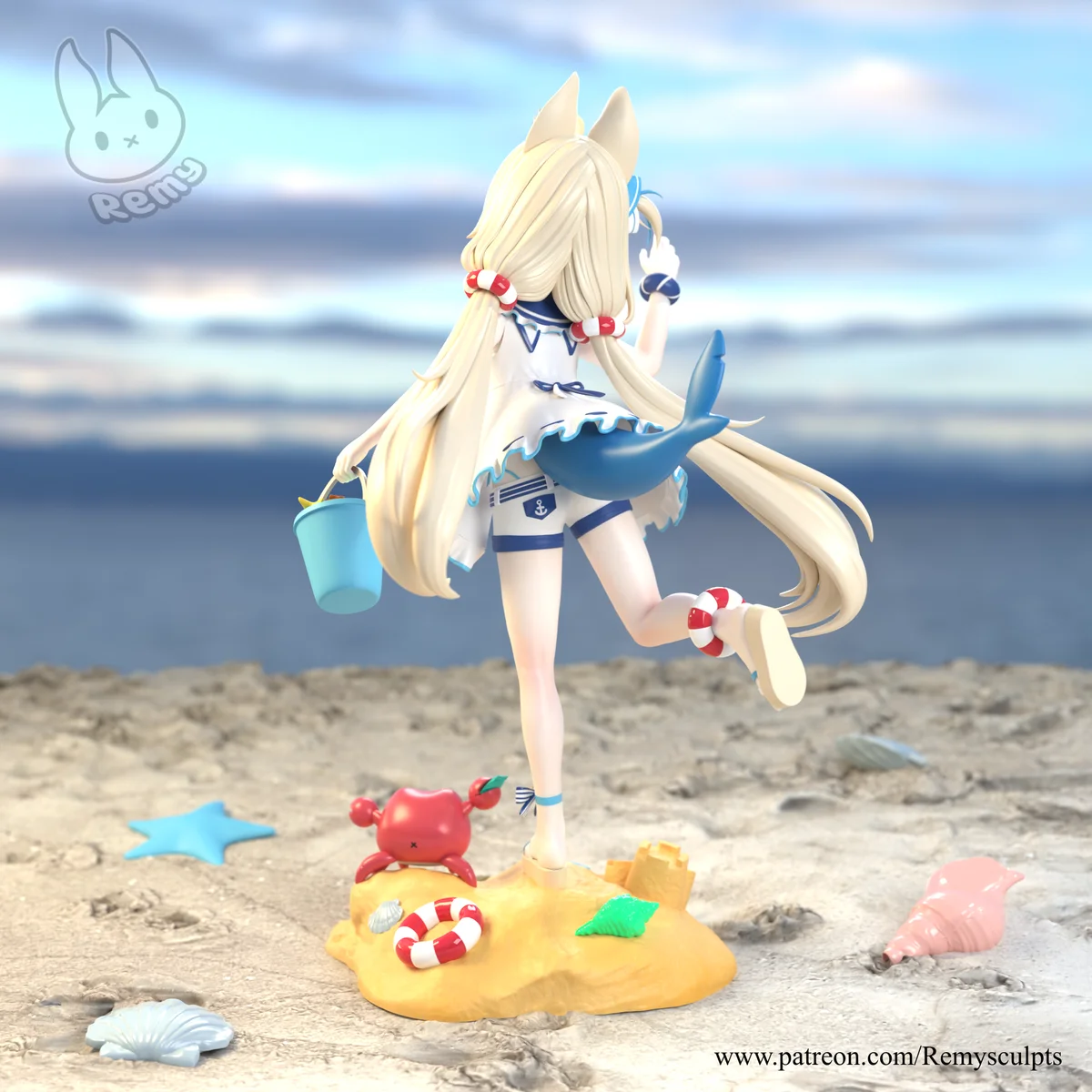 Sameko Saba | Fan Art | 3D Printed Resin Model Garage Kit | *Un-Painted* | Remy Sculpts 4
