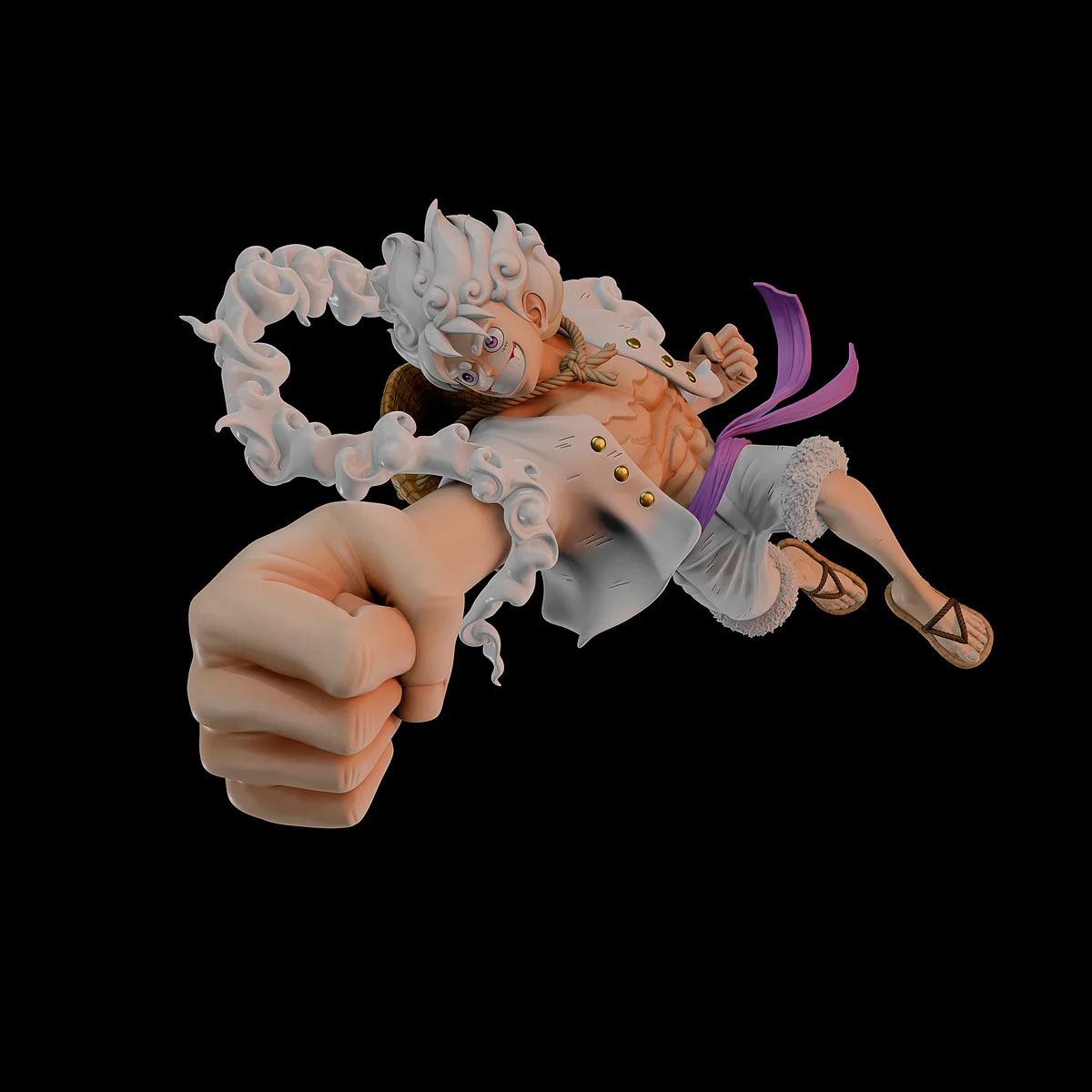 Luffy | Fan Art | 3D Printed Resin Model Garage Kit | *Un-Painted* | Momoji 6