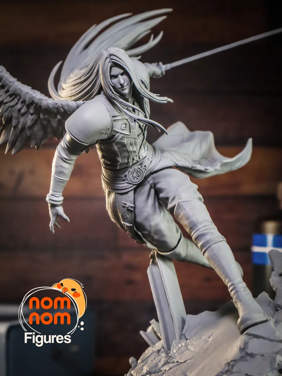 Sephiroth | Fan Art | 3D Printed Resin Model Garage Kit | *Un-Painted* | Nomnom 15