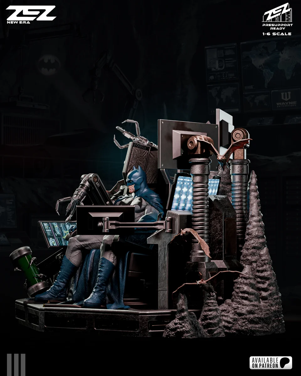Batman Throne | Fan Art | 3D Printed Resin Model Garage Kit | *Un-Painted* | ZEZ Studio 4