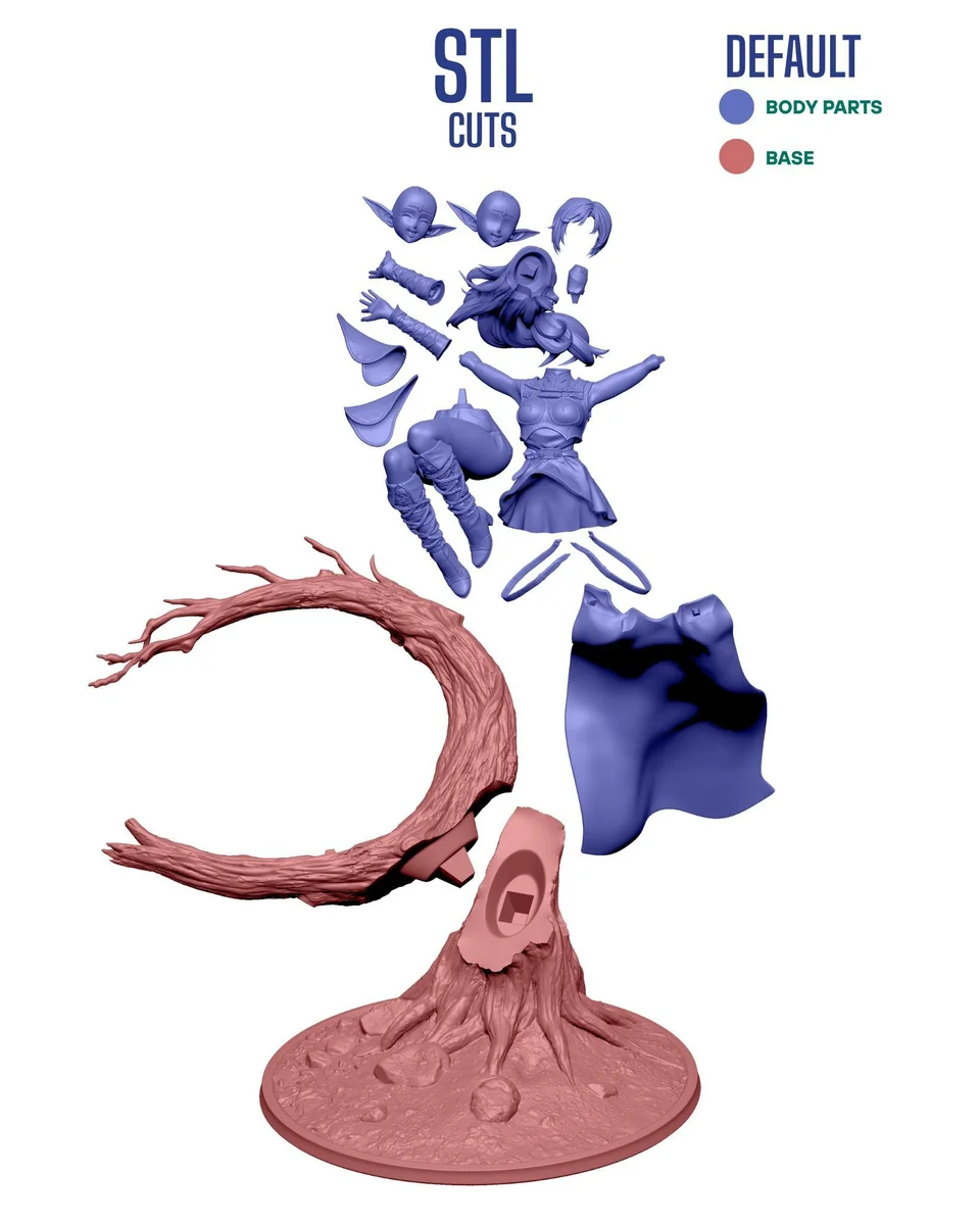 Deedlit | Fan Art | 3D Printed Resin Model Garage Kit | *Un-Painted* | Chuya Factory 10
