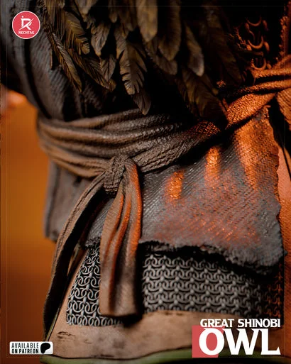 Great Shinobi Owl | Fan Art | 3D Printed Resin Model Garage Kit | *Un-Painted* | Rechtag 7