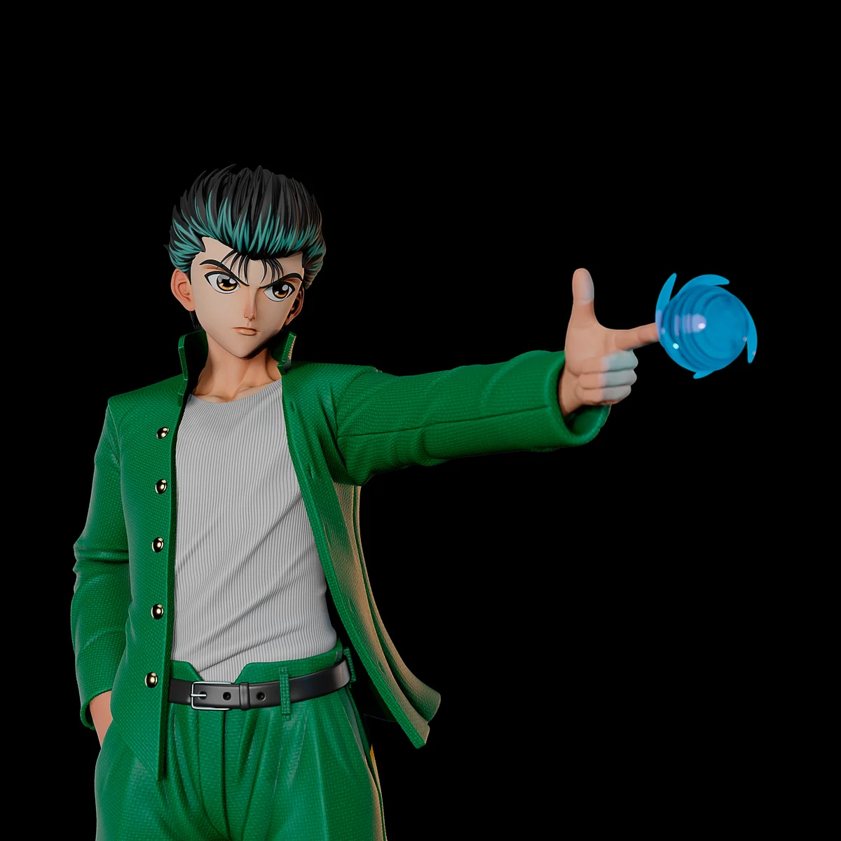 Yusuke Urameshi | Fan Art | 3D Printed Resin Model Garage Kit | *Un-Painted* | Momoji 6