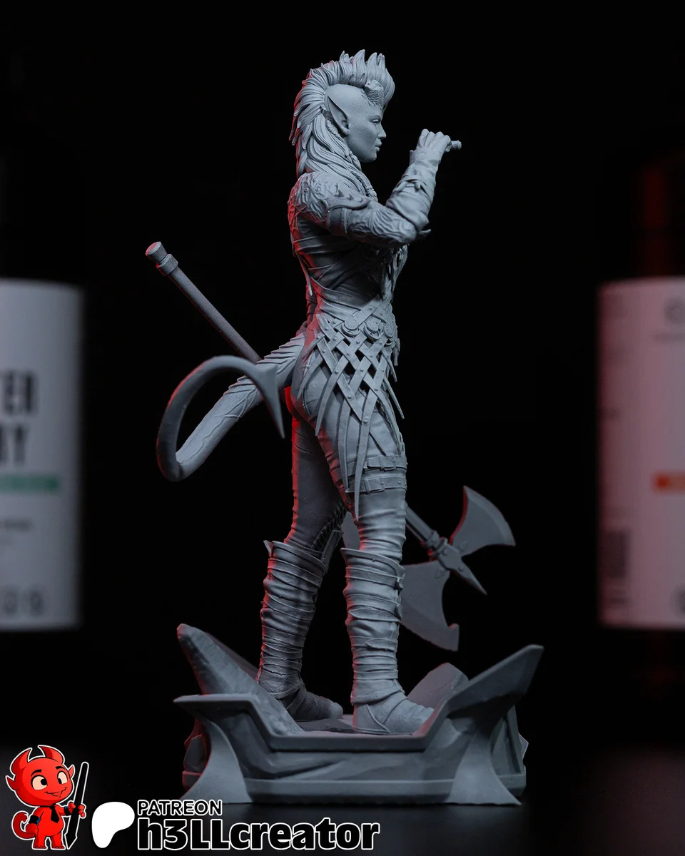 Karlach | Fan Art | 3D Printed Resin Model Garage Kit | *Un-Painted* | H3LL Creator 8