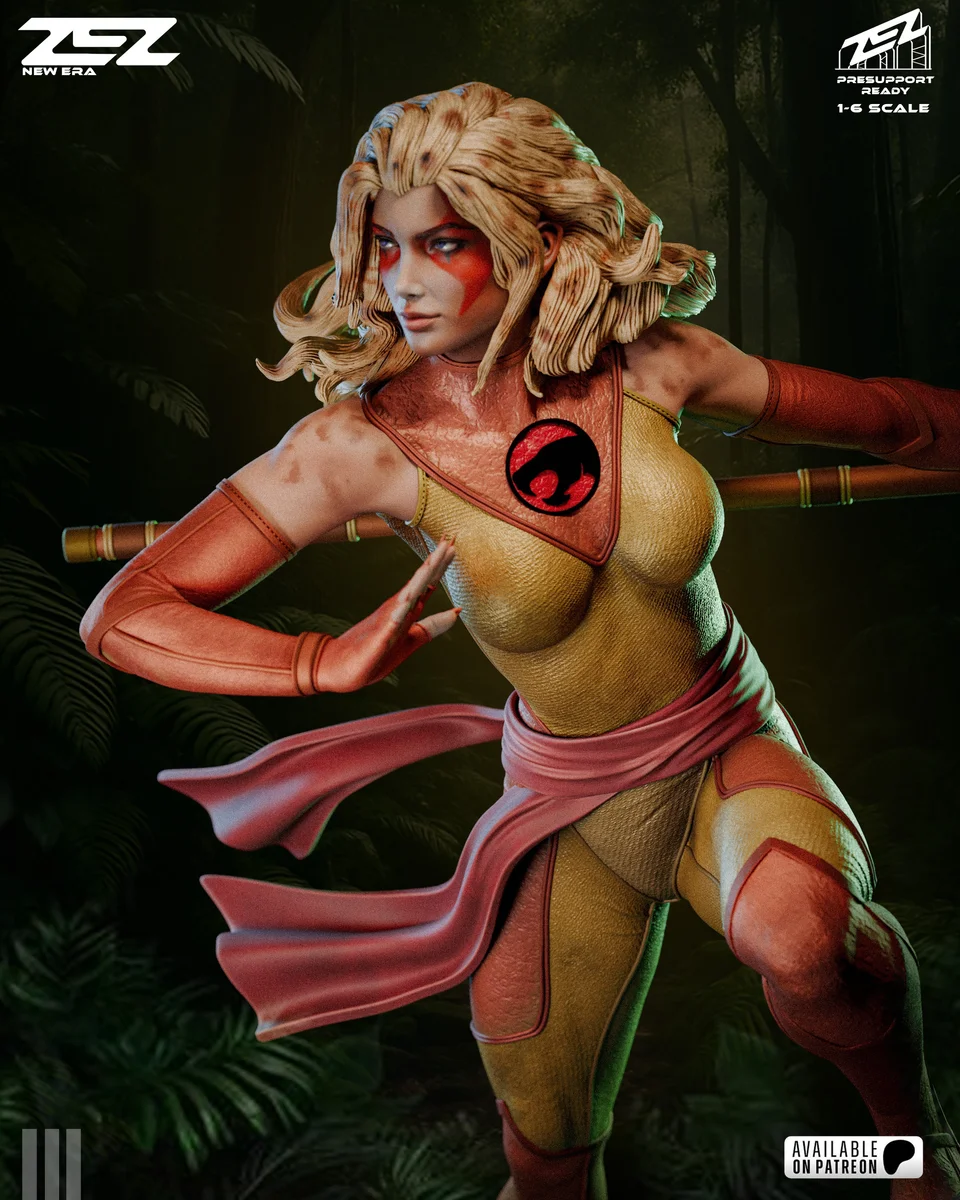 Cheetara | Fan Art | 3D Printed Resin Model Garage Kit | *Un-Painted* | ZEZ Studio 6