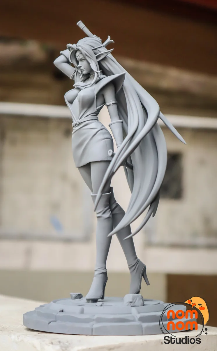 Pirotess | Fan Art | 3D Printed Resin Model Garage Kit | *Un-Painted* | Nomnom 4