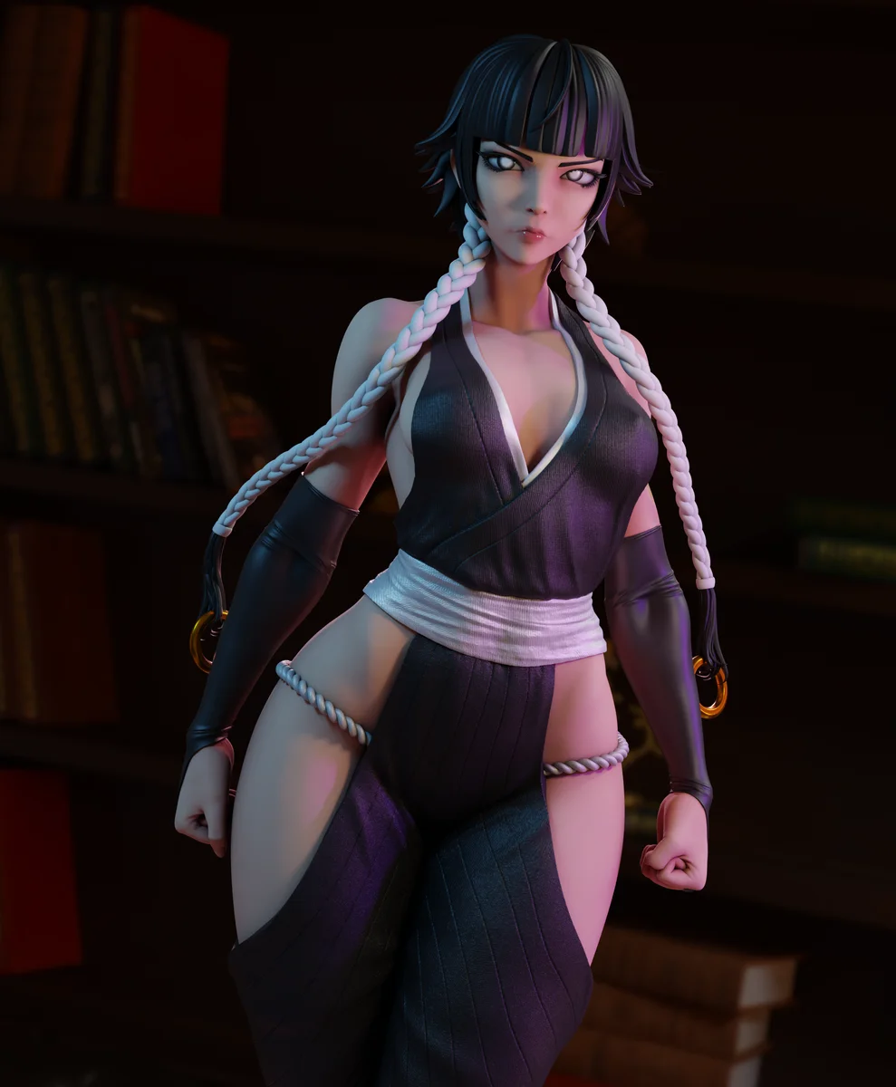 Soi Fon | Fan Art | 3D Printed Resin Model Garage Kit | *Un-Painted* | Momoji 5