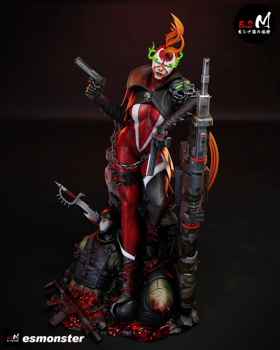 SheSpawn | Fan Art | 3D Printed Resin Model Garage Kit | *Un-Painted* | ES Monster 9