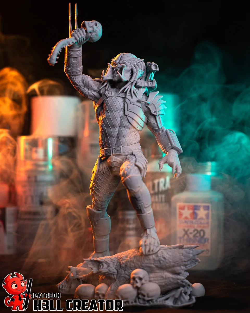 Predator | Fan Art | 3D Printed Resin Model Garage Kit | *Un-Painted* | H3LL Creator 13