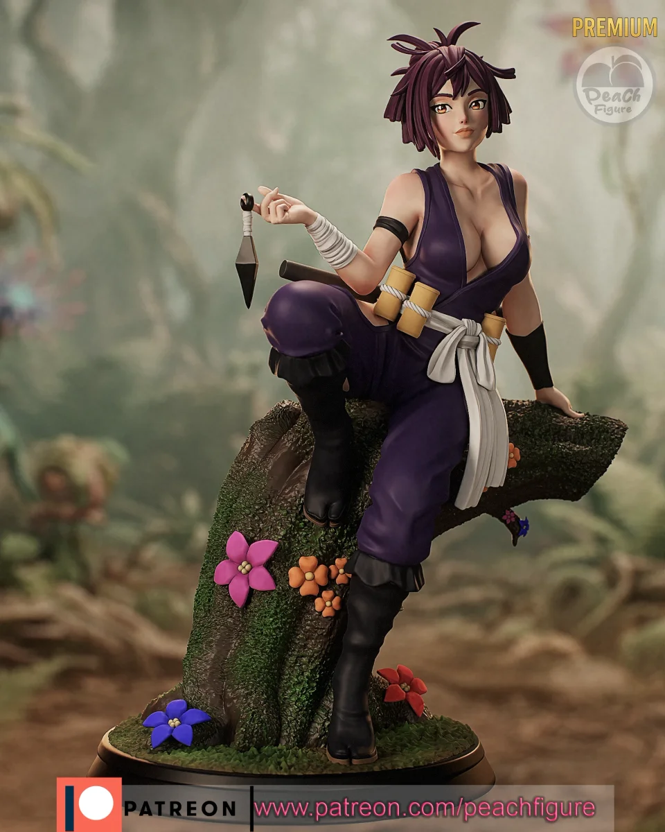 Yuzuriha | Fan Art | 3D Printed Resin Model Garage Kit | *Un-Painted* | Peach Figure 2