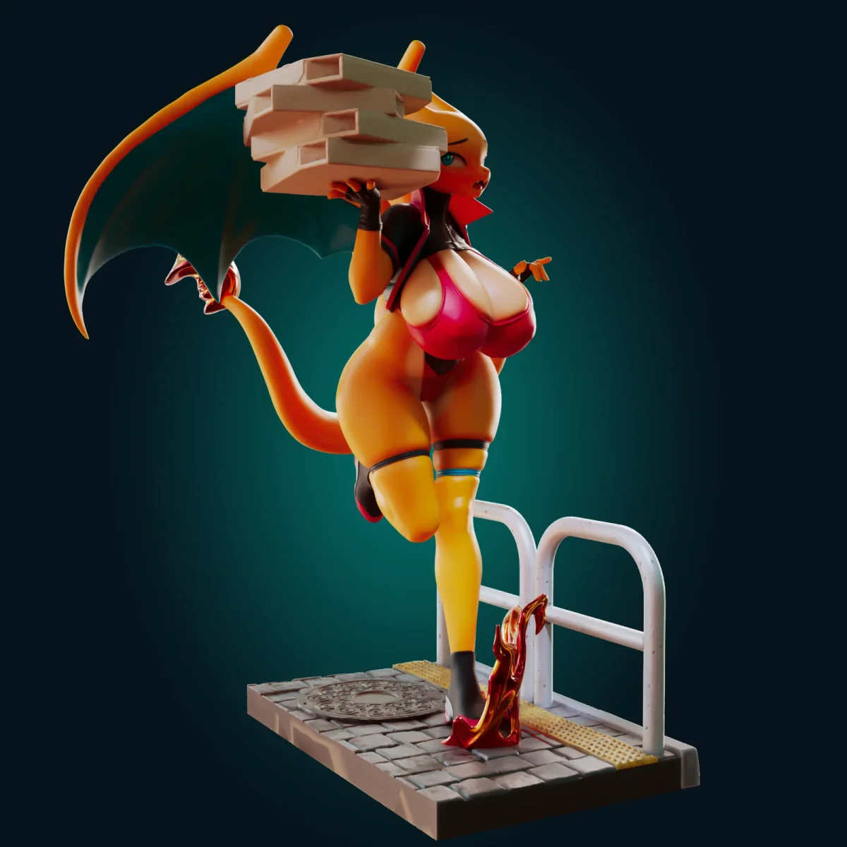 Dragon Lady | Fan Art | 3D Printed Resin Model Garage Kit | *Un-Painted* | Officer Rhu 2