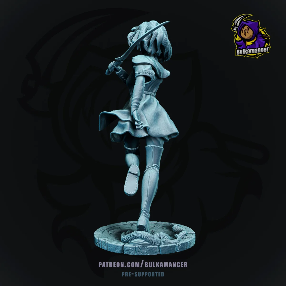 Melina | Fan Art | 3D Printed Resin Model Garage Kit | *Un-Painted* | Bulkamancer 3