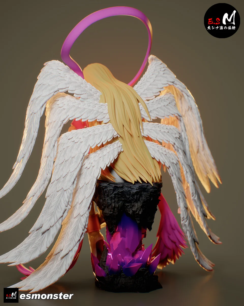 Angewomon | Fan Art | 3D Printed Resin Model Garage Kit | *Un-Painted* | ES Monster 14