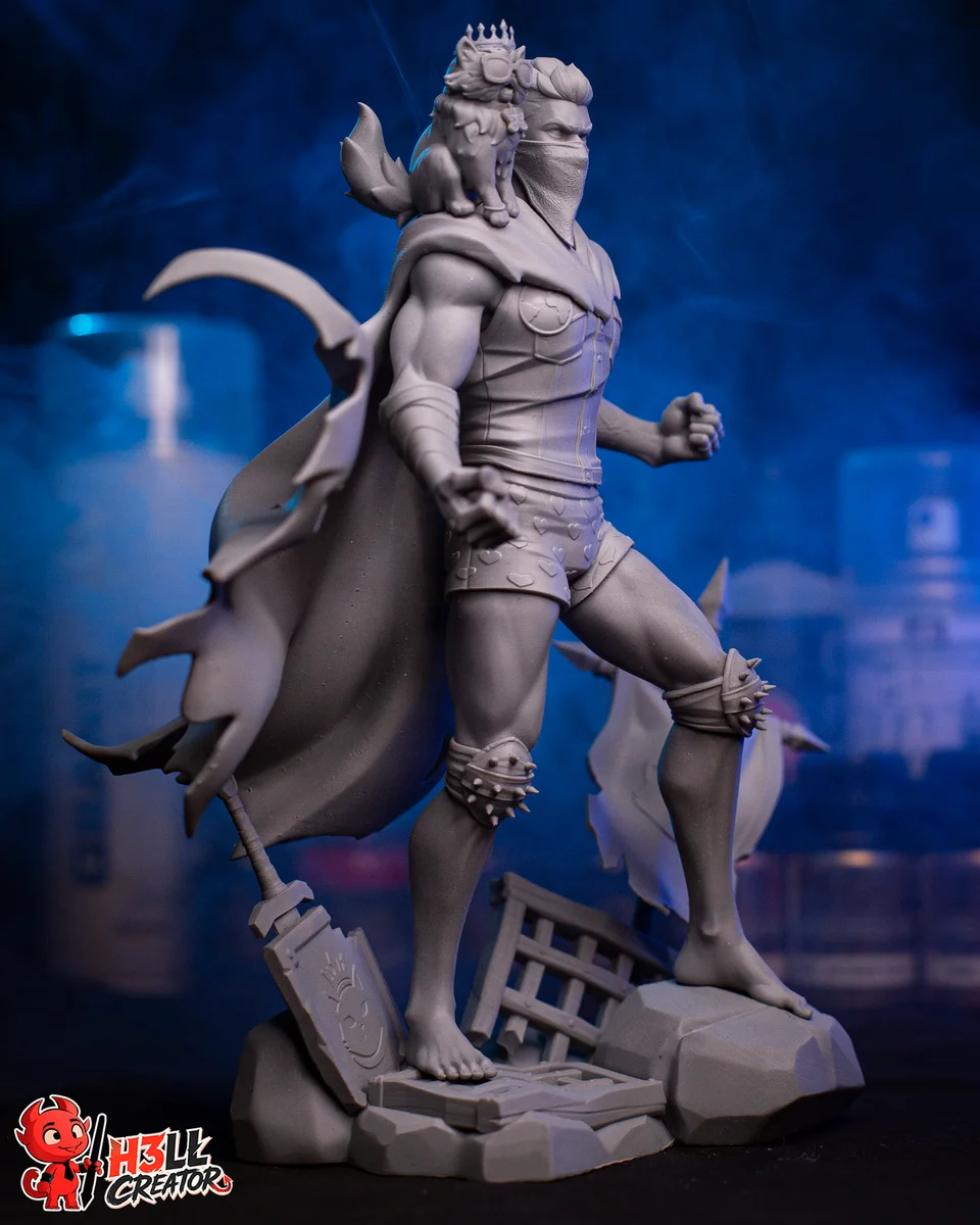 Carl and Princess Donut | Fan Art | 3D Printed Resin Model Garage Kit | *Un-Painted* | H3LL Creator 10