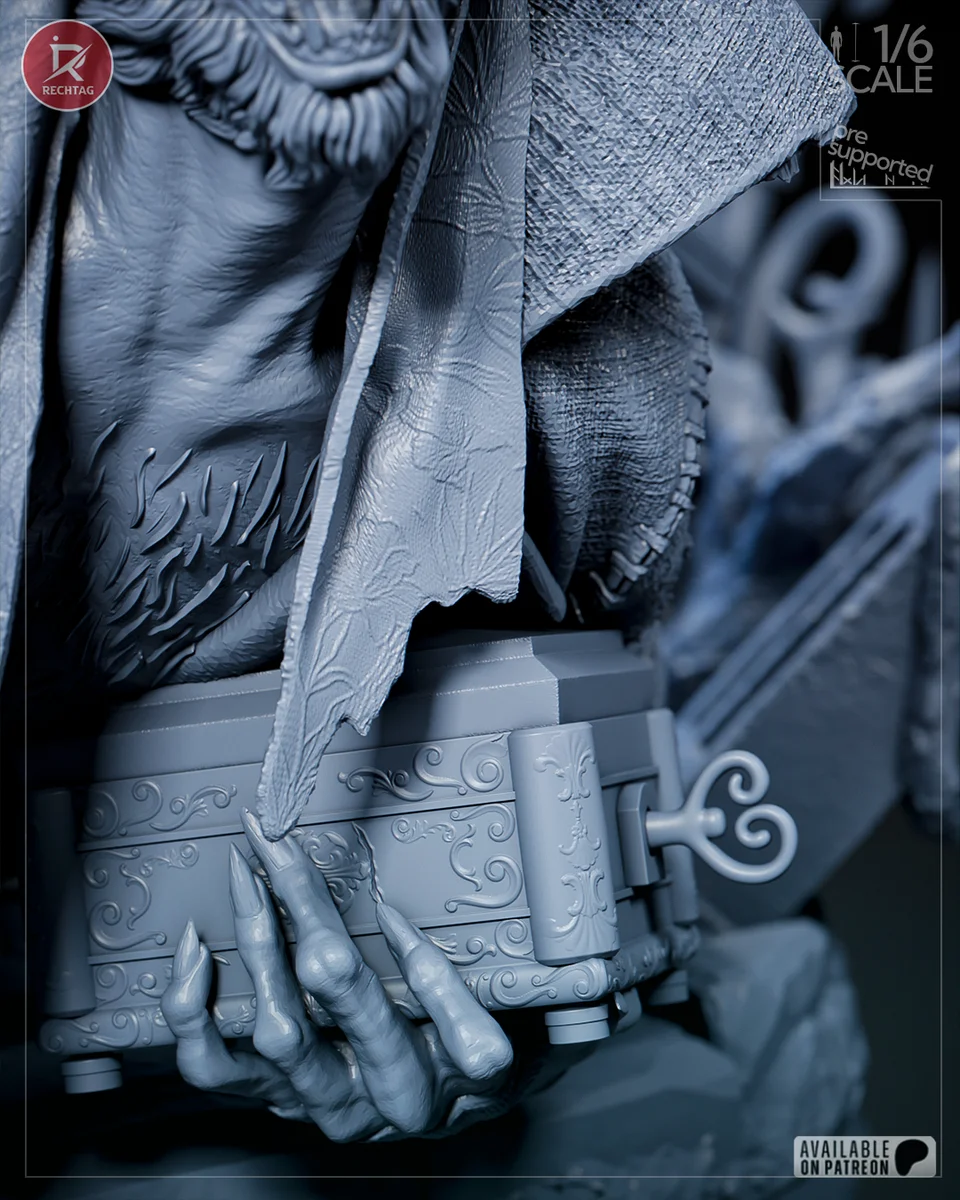 The Hunter | Fan Art | 3D Printed Resin Model Garage Kit | *Un-Painted* | Rechtag 32
