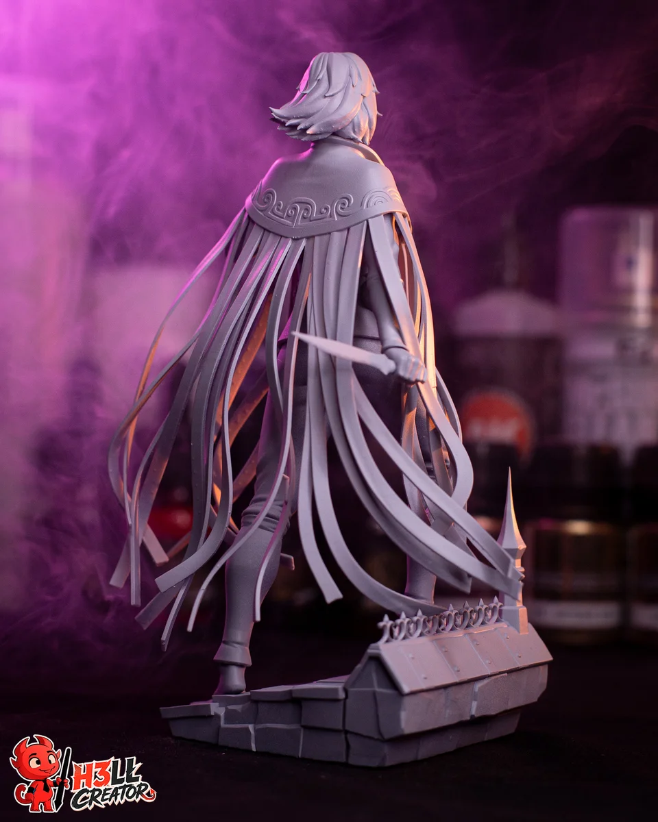 Vin | Fan Art | 3D Printed Resin Model Garage Kit | *Un-Painted* | H3LL Creator 12