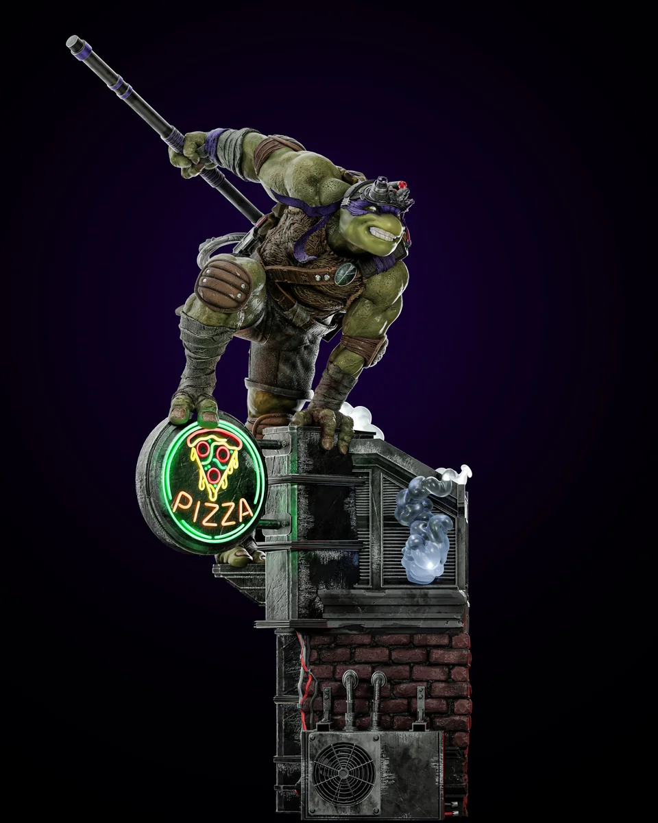 Donatello | Fan Art | 3D Printed Resin Model Garage Kit | *Un-Painted* | ZEZ Studio 6