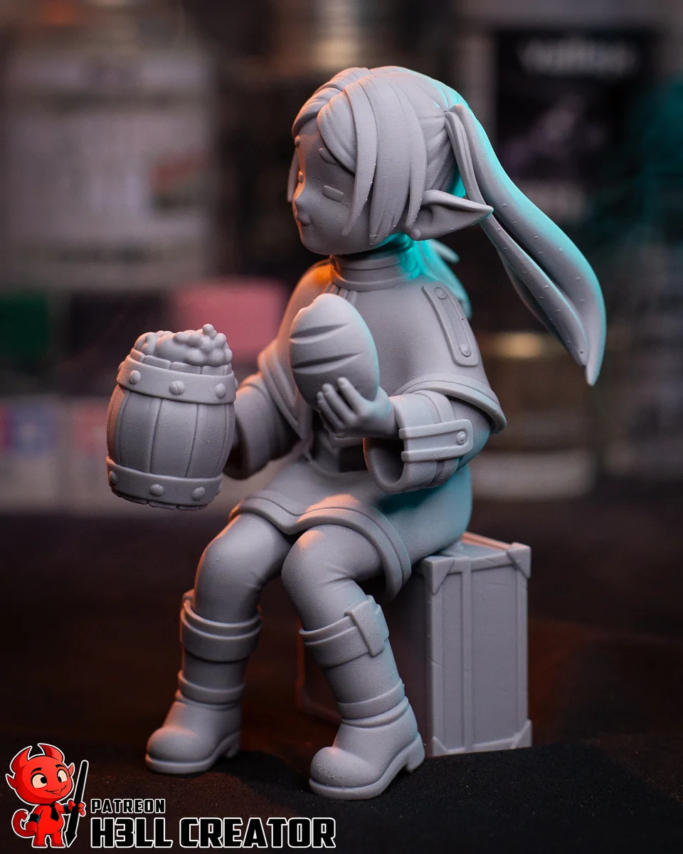 Chibi Frieren | Fan Art | 3D Printed Resin Model Garage Kit | *Un-Painted* | H3LL Creator 15