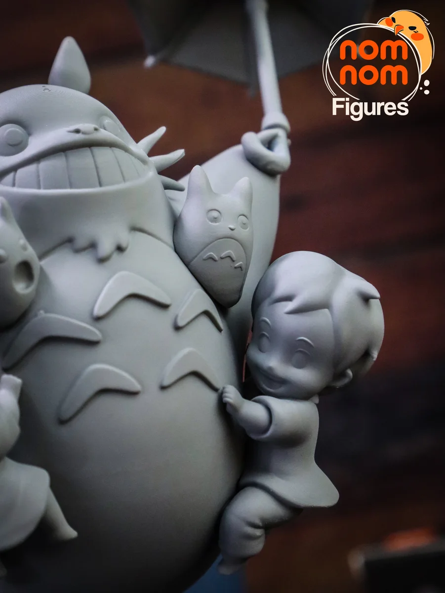 Chibi - My Neighbour Totoro | Fan Art | 3D Printed Resin Model Garage Kit | *Un-Painted* | Nomnom 11