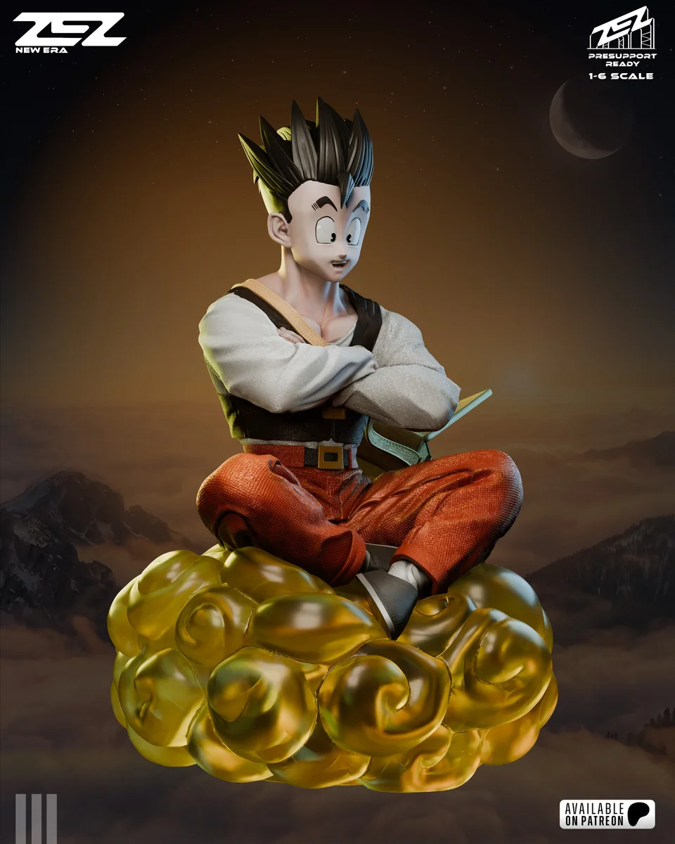Gohan | Fan Art | 3D Printed Resin Model Garage Kit | *Un-Painted* | ZEZ Studio 5