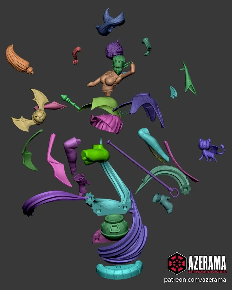 Bewitching Janna | Fan Art | 3D Printed Resin Model Garage Kit | *Un-Painted* | Azerama 3