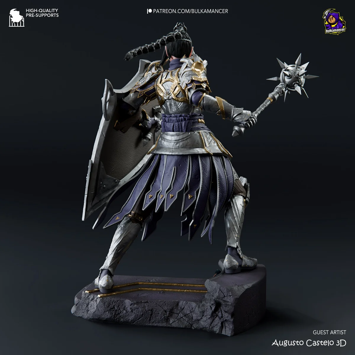 Sulking Cleric | Fan Art | 3D Printed Resin Model Garage Kit | *Un-Painted* | Bulkamancer 2