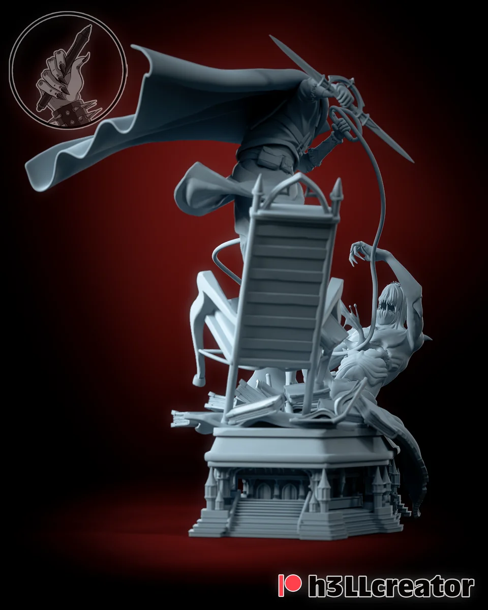 Trevor Belmont | Fan Art | 3D Printed Resin Model Garage Kit | *Un-Painted* | H3LL Creator 7