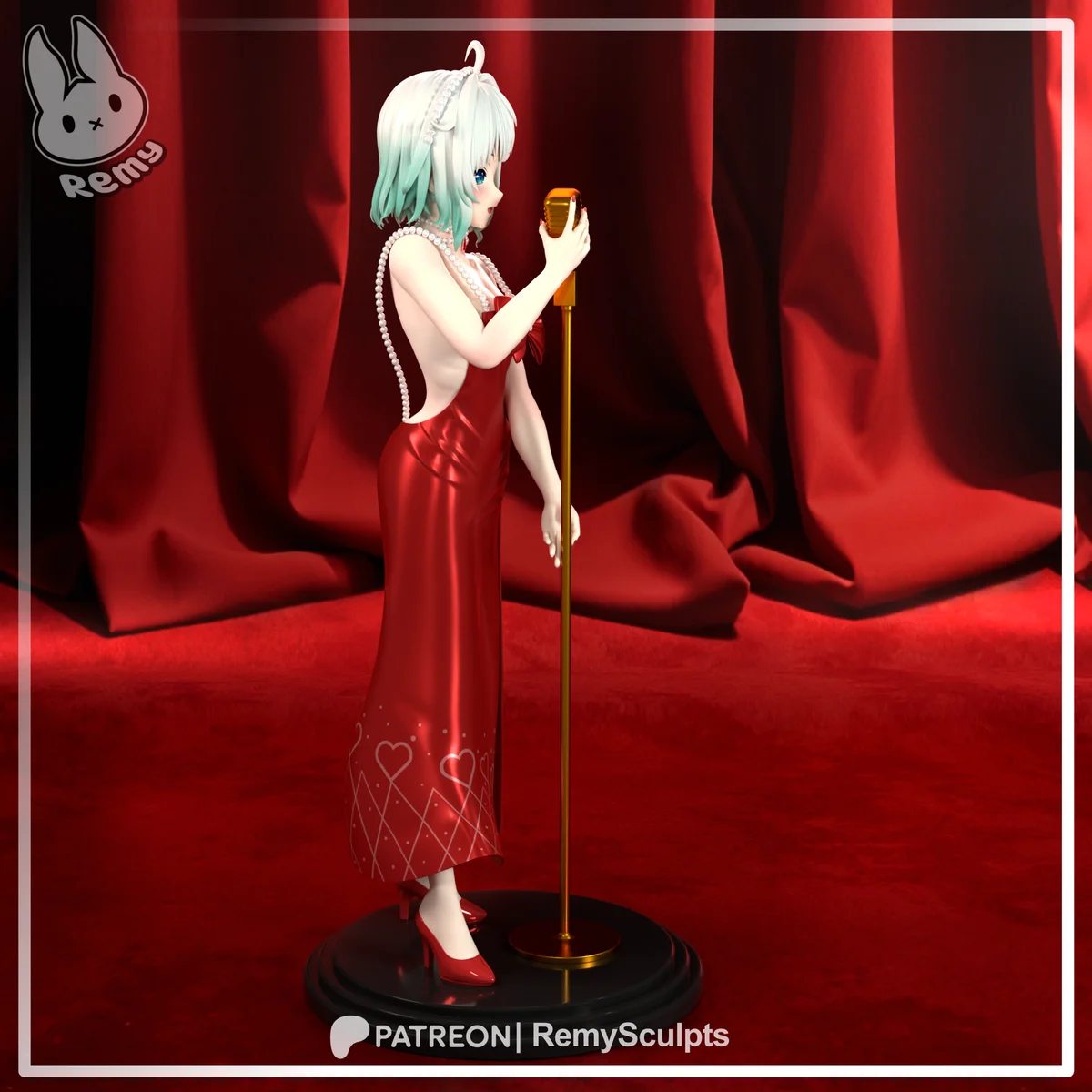 Mint Fantome (Dress) | Fan Art | 3D Printed Resin Model Garage Kit | *Un-Painted* | Remy Sculpts 4