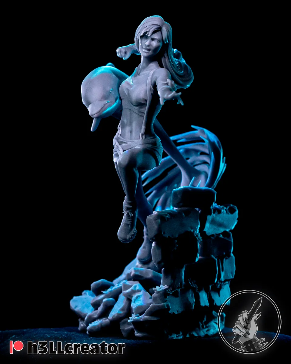 Tifa Lockhart | Fan Art | 3D Printed Resin Model Garage Kit | *Un-Painted* | H3LL Creator 3