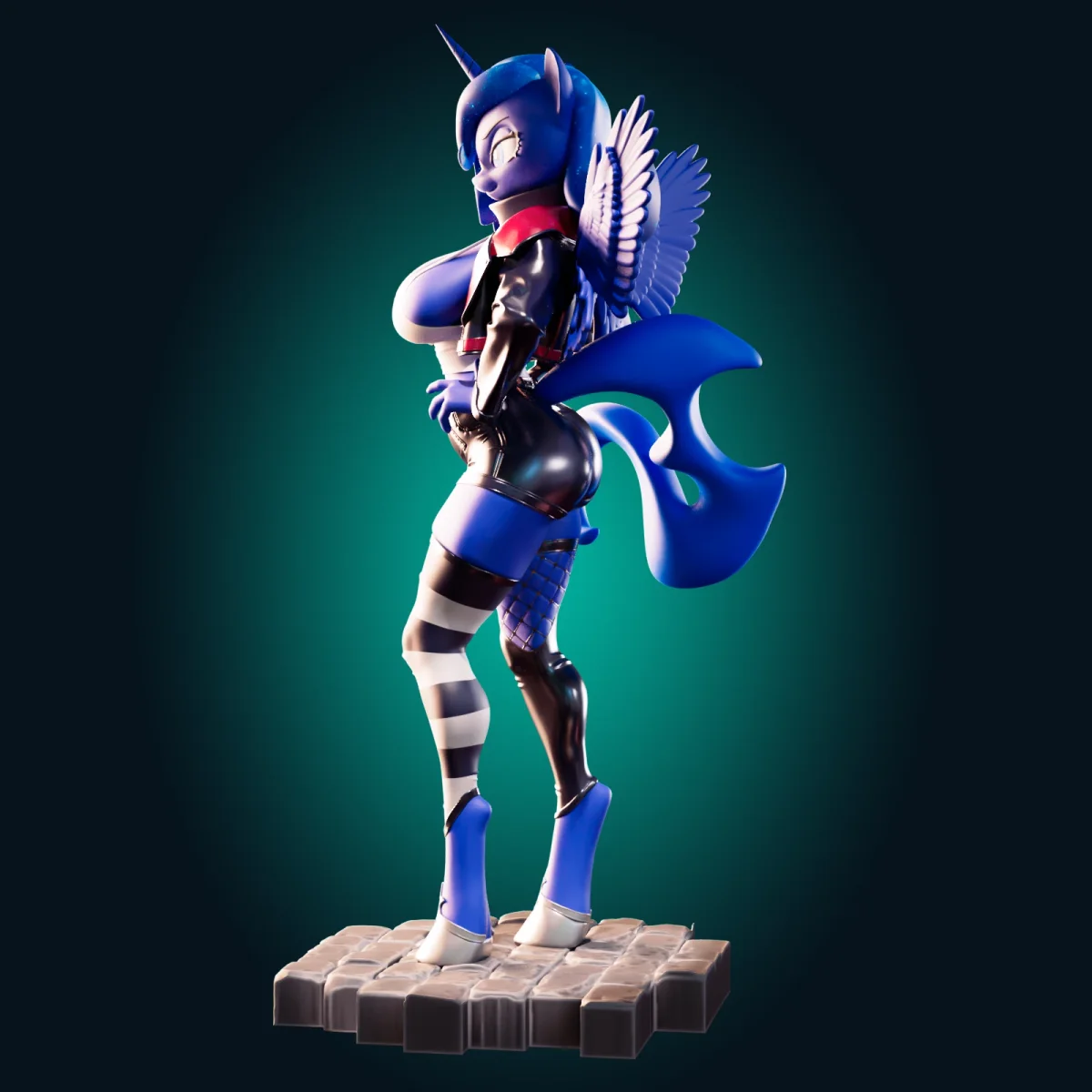 Luna | Fan Art | 3D Printed Resin Model Garage Kit | *Un-Painted* | Officer Rhu 2