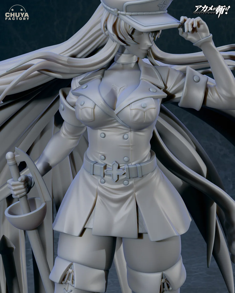 Esdeath | Fan Art | 3D Printed Resin Model Garage Kit | *Un-Painted* | Chuya Factory 12