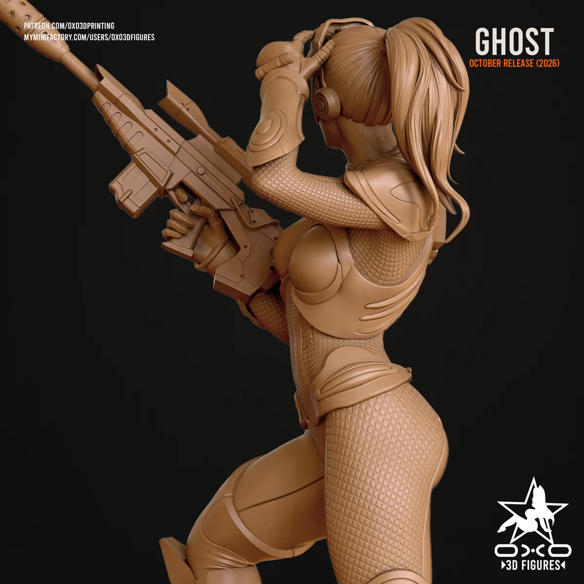 Sarah Kerrigan Ghost | Fan Art | 3D Printed Resin Model Garage Kit | *Un-Painted* | OXO3D 9