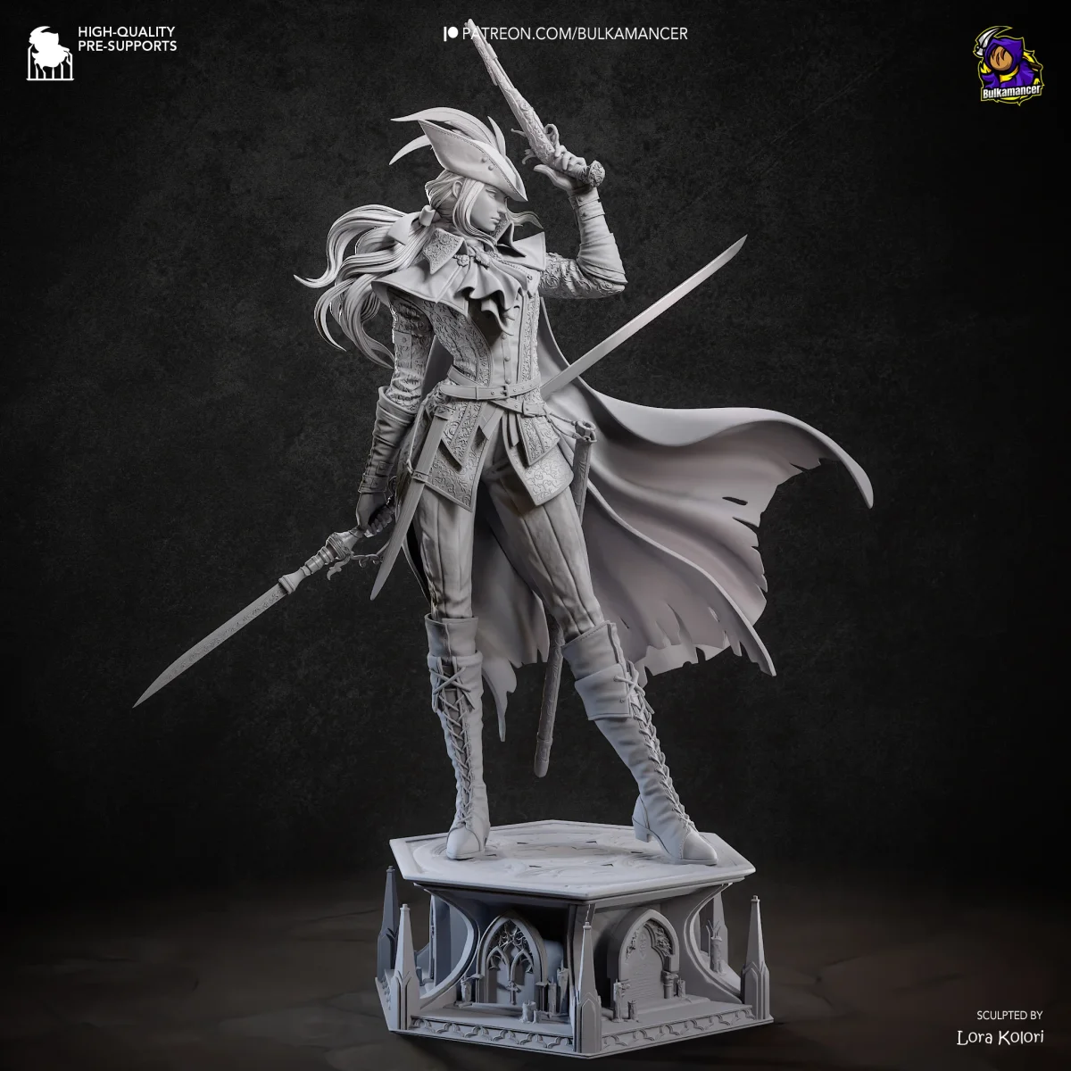 Lady Maria | Fan Art | 3D Printed Resin Model Garage Kit | *Un-Painted* | Bulkamancer 6
