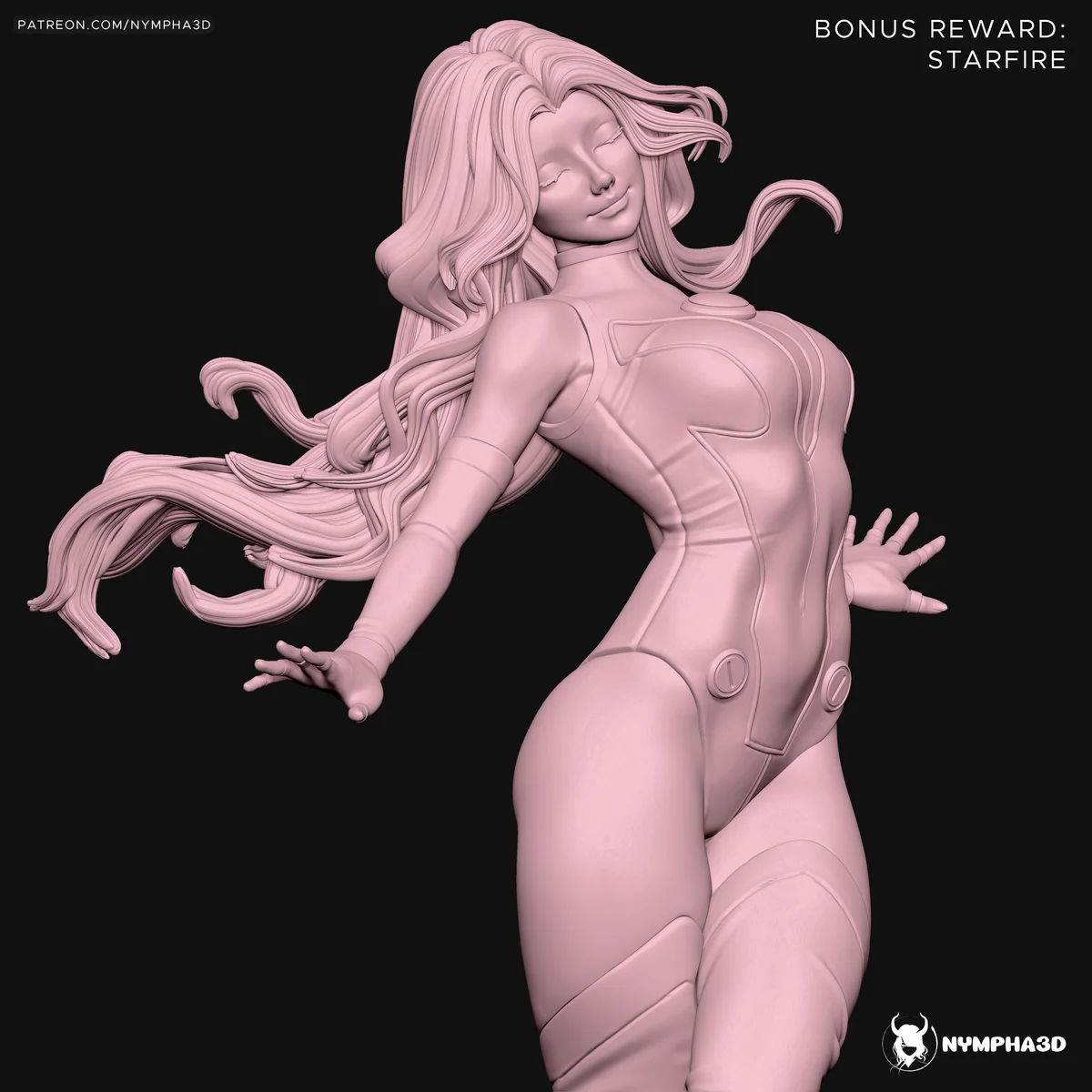 Starfire | Fan Art | 3D Printed Resin Model Garage Kit | *Un-Painted* | Nympha3D 9