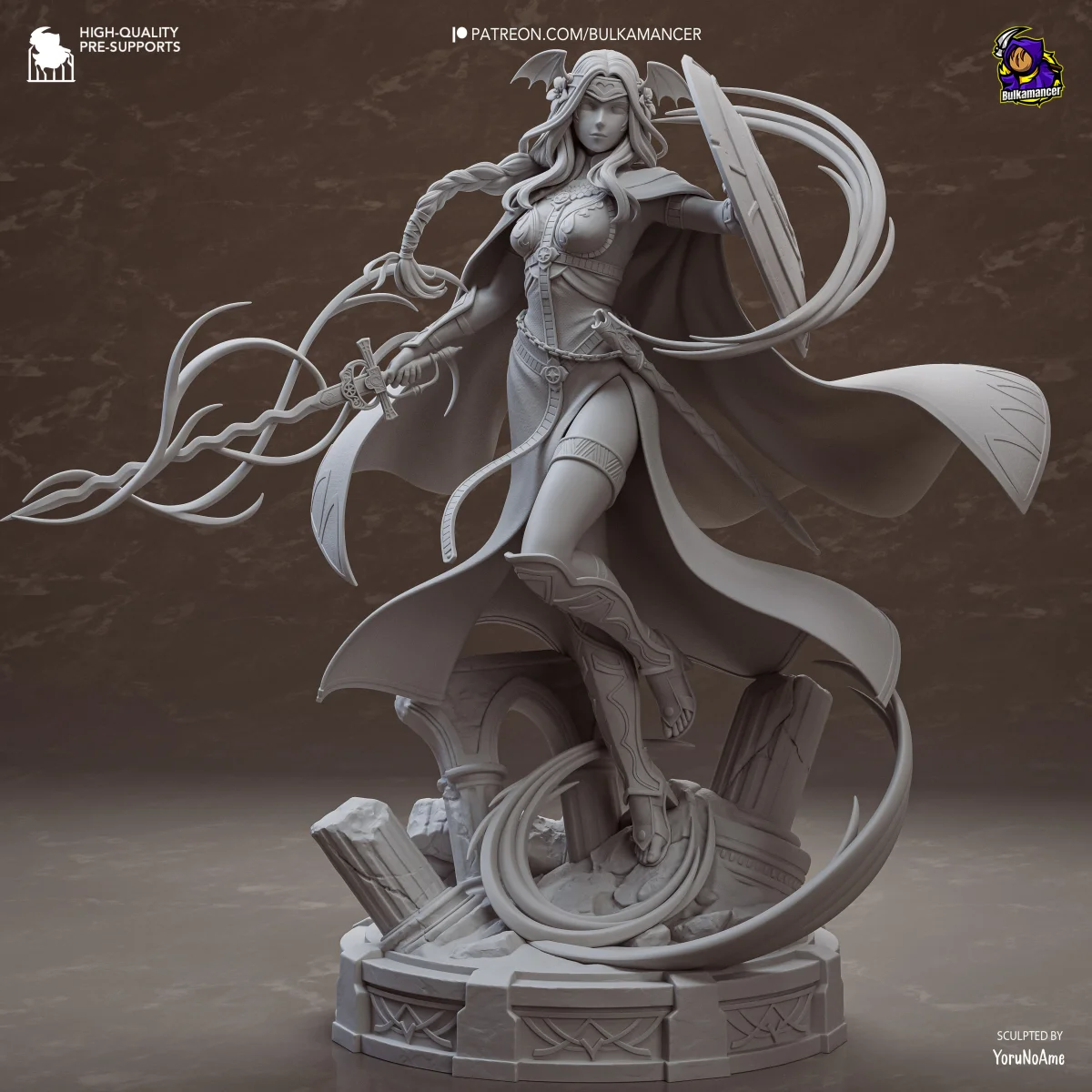 Saint Seiros | Fan Art | 3D Printed Resin Model Garage Kit | *Un-Painted* | Bulkamancer 7