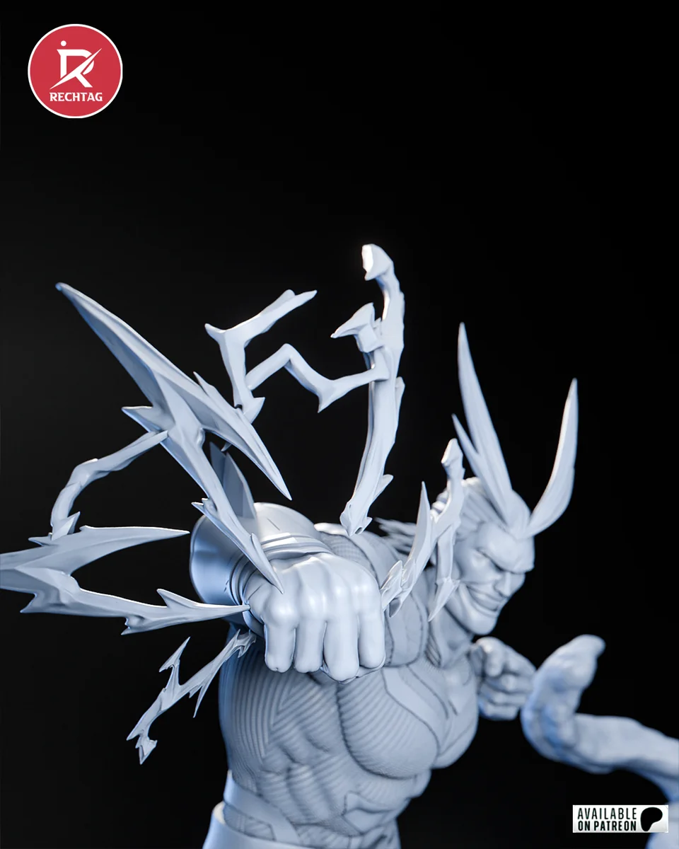 All Might | Fan Art | 3D Printed Resin Model Garage Kit | *Un-Painted* | Rechtag 19