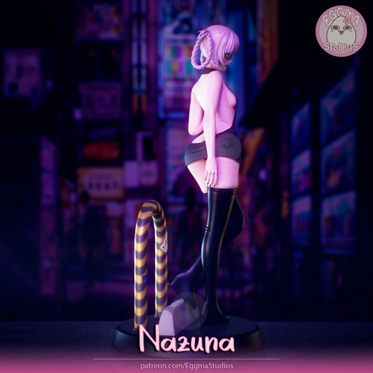 Nazuna | Fan Art | 3D Printed Resin Model Garage Kit | *Un-Painted* | EggmaStudios 3