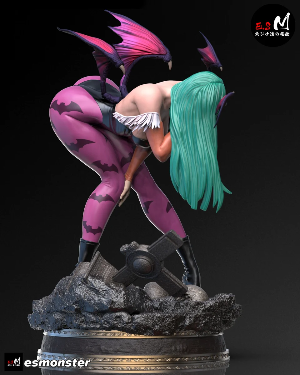 Morrigan v2 | Fan Art | 3D Printed Resin Model Garage Kit | *Un-Painted* | ES Monster 6
