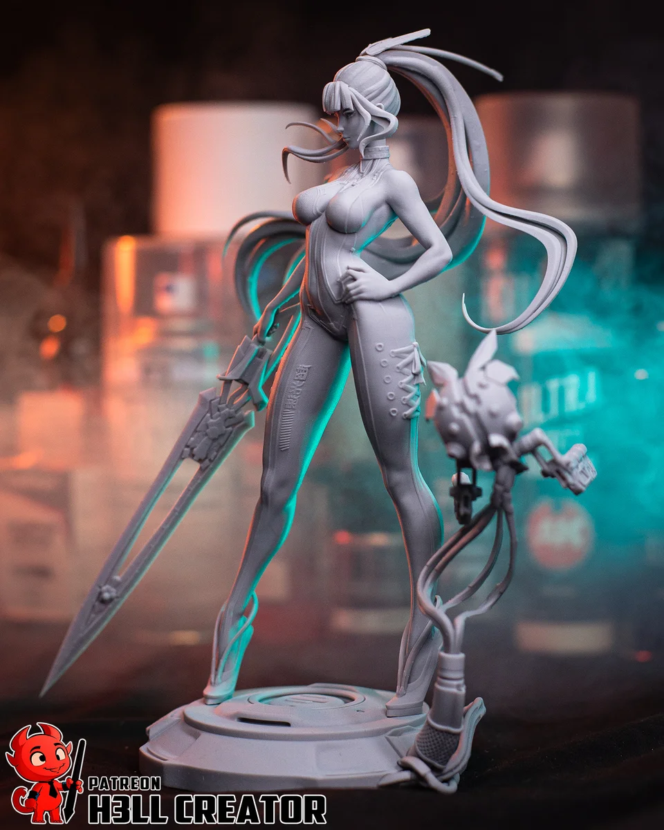 Eve | Fan Art | 3D Printed Resin Model Garage Kit | *Un-Painted* | H3LL Creator 12