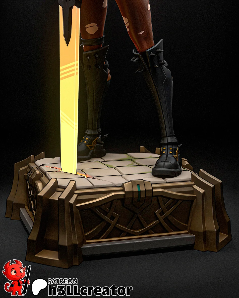 Magik | Fan Art | 3D Printed Resin Model Garage Kit | *Un-Painted* | H3LL Creator 12